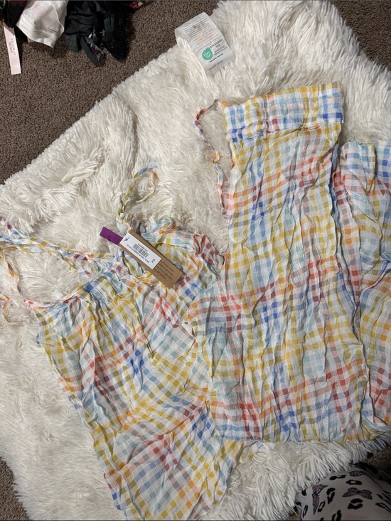 Adore Me Other - Adore Me Multicolor Plaid Cotton Sleep Dress - Yellow, Blue, Red